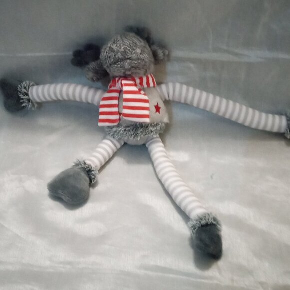 Christmas in July 2 moose stuff animals decorative plush event holiday - Picture 2 of 10